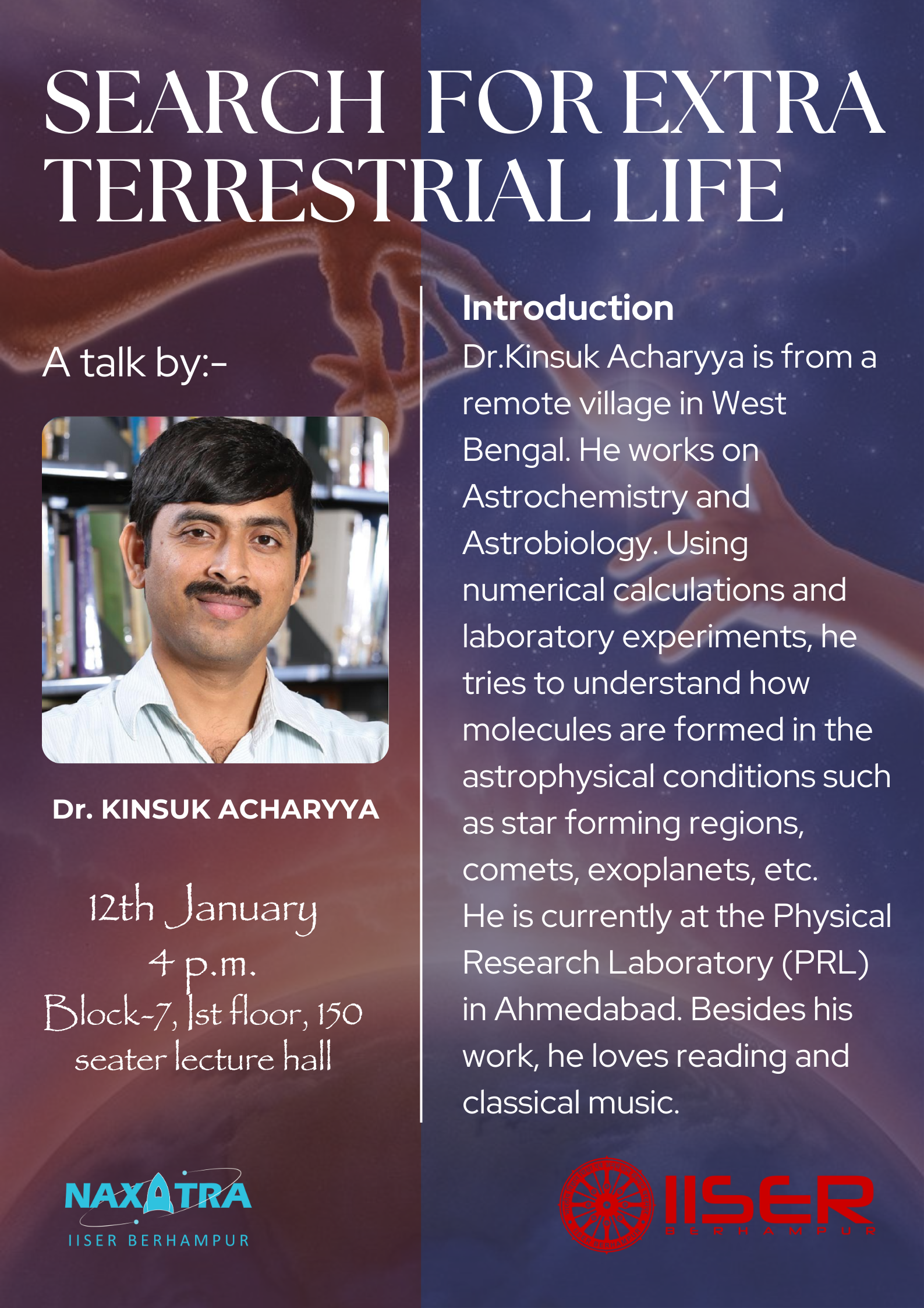 Dr. Kinsuk Acharya Talk
